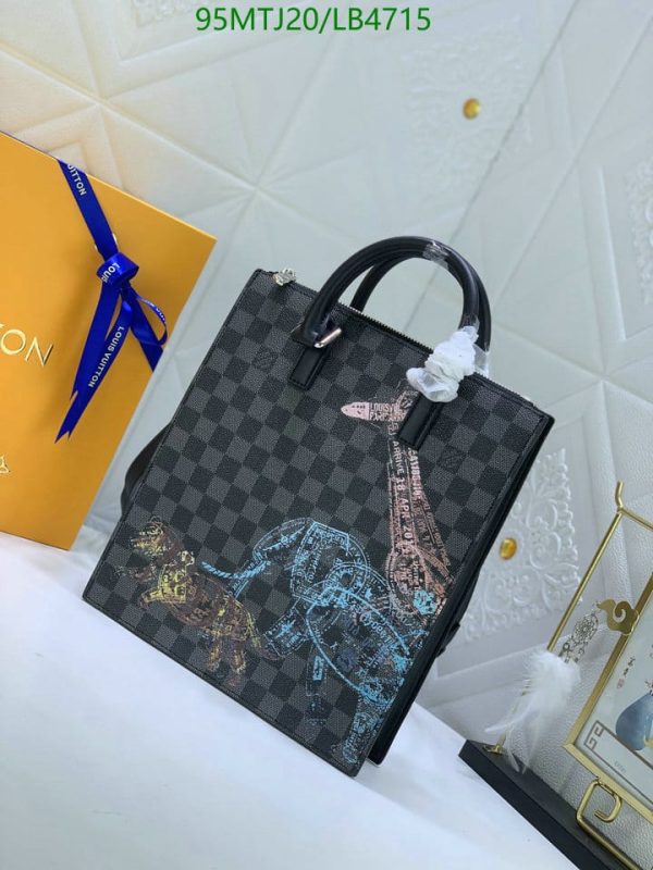 Louis Vuitton AAA+ Replica Plat Cross Grey Sac LB47157498264