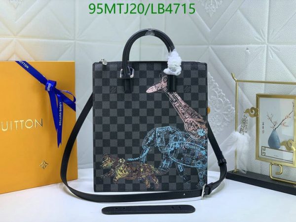 Louis Vuitton AAA+ Replica Plat Cross Grey Sac LB47157498264