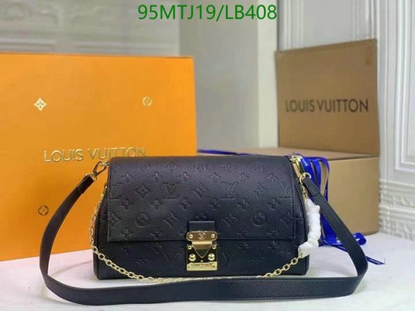 Louis Vuitton AAA+ Replica Pochette Metis in Black LB40884356908