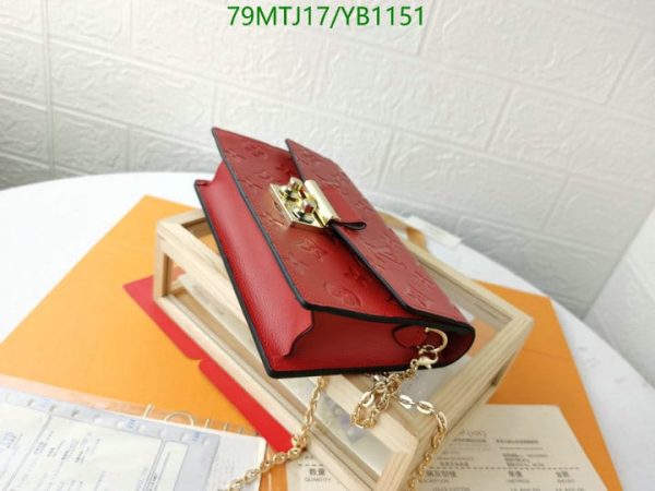 Louis Vuitton AAA+ Replica Leather Handbag In Red YB11516543789