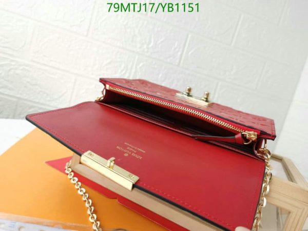 Louis Vuitton AAA+ Replica Leather Handbag In Red YB11516543789