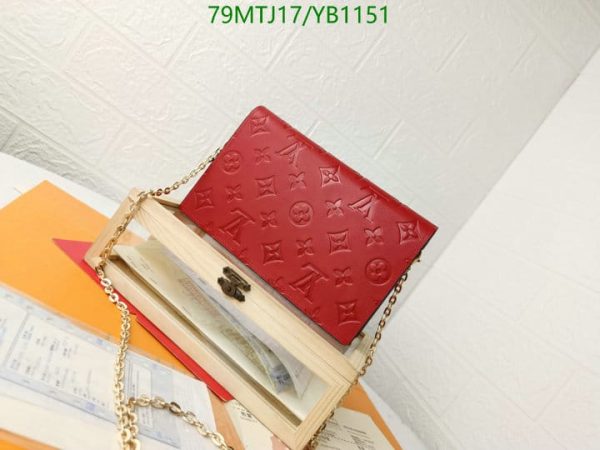 Louis Vuitton AAA+ Replica Leather Handbag In Red YB11516543789