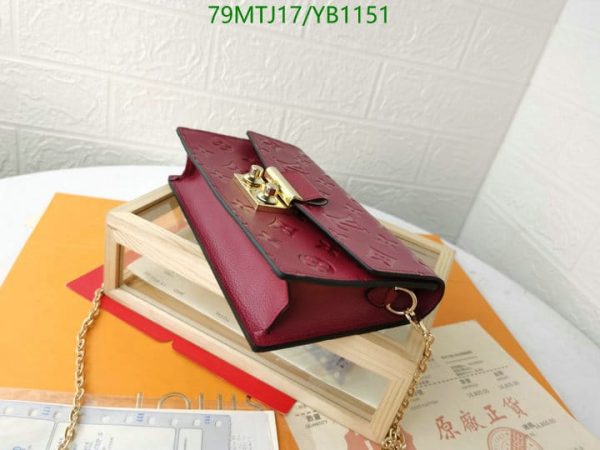 Louis Vuitton AAA+ Replica Leather Handbag In Red YB11516543789