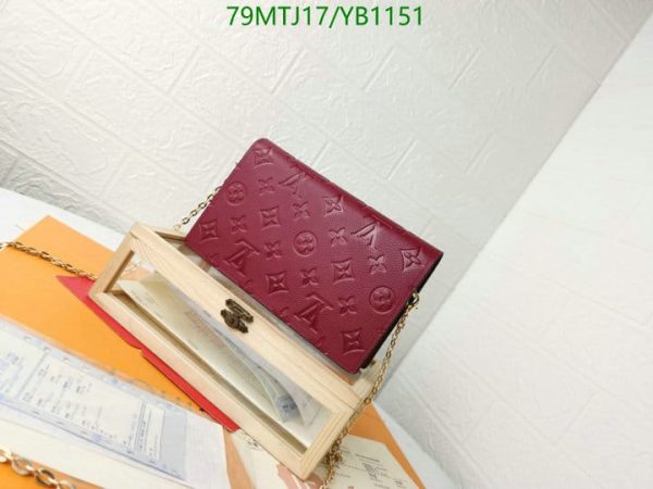 Louis Vuitton AAA+ Replica Leather Handbag In Red YB11516543789