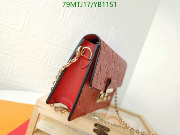 Louis Vuitton AAA+ Replica Leather Handbag In Red YB11516543789