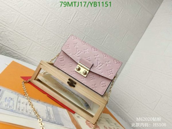 Louis Vuitton AAA+ Replica Leather Handbag In Red YB11516543789