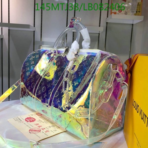 Louis Vuitton AAA+ Replica Prism Keepall Bandouliere Backpack LB08240650146