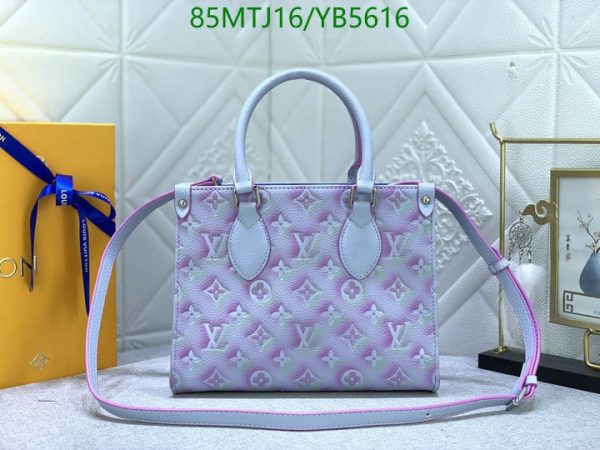 Louis Vuitton AAA+ Replica Purple Empreinte Montaigne MM Bag YB56167435965