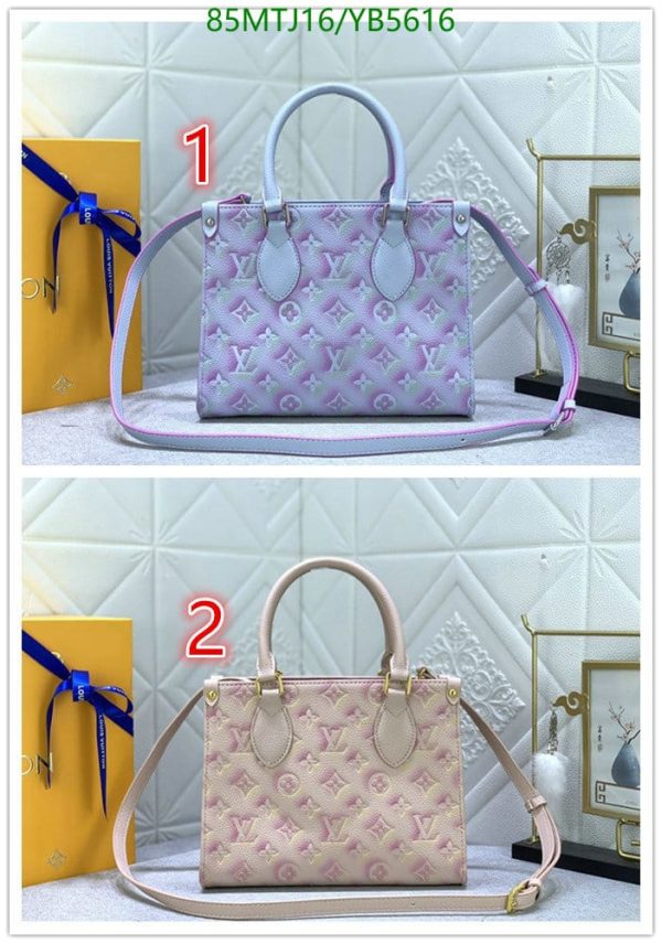 Louis Vuitton AAA+ Replica Purple Empreinte Montaigne MM Bag YB56167435965