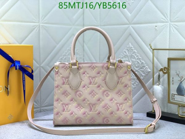 Louis Vuitton AAA+ Replica Purple Empreinte Montaigne MM Bag YB56167435965