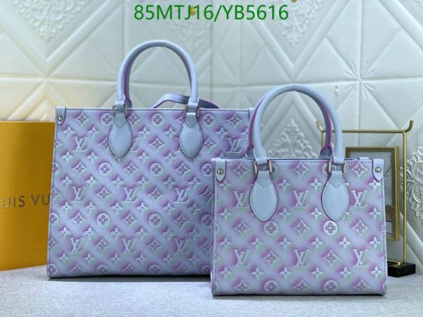 Louis Vuitton AAA+ Replica Purple Empreinte Montaigne MM Bag YB56167435965