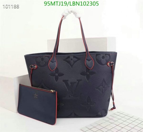 Louis Vuitton AAA+ Replica Red Epi Leather Neverfull MM Tote Bag LBN1023057249