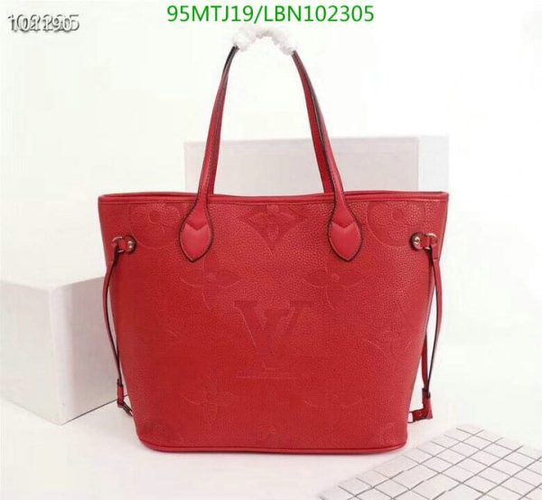 Louis Vuitton AAA+ Replica Red Epi Leather Neverfull MM Tote Bag LBN1023057249