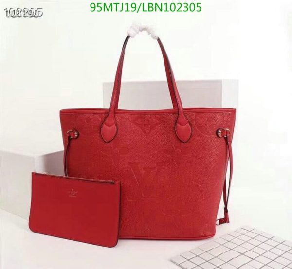 Louis Vuitton AAA+ Replica Red Epi Leather Neverfull MM Tote Bag LBN1023057249