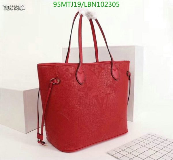 Louis Vuitton AAA+ Replica Red Epi Leather Neverfull MM Tote Bag LBN1023057249