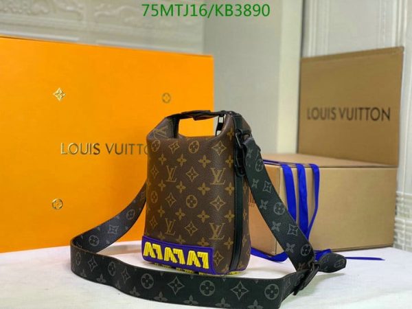 Louis Vuitton AAA+ Replica Rubber Cruiser Messenger Multicolor  KB38904376589