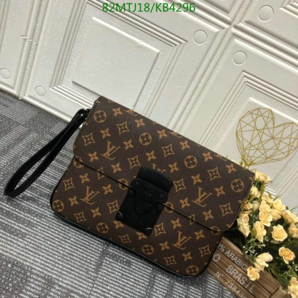 Louis Vuitton AAA+ Replica S Lock A4 Pouch Bag KB42965703246