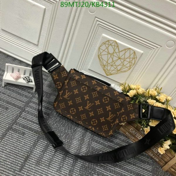 Louis Vuitton AAA+ Replica S-Lock Sling Macassar Crossbody Bag Brown KB43114367549