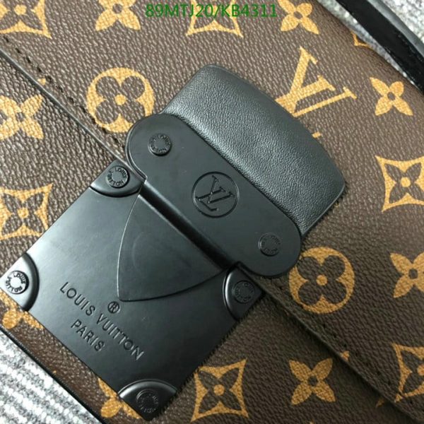 Louis Vuitton AAA+ Replica S-Lock Sling Macassar Crossbody Bag Brown KB43114367549