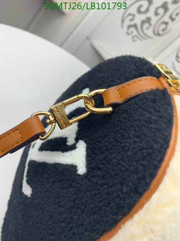 Louis Vuitton AAA+ Replica Shearling Teddy Speedy Bandouliere Bag LB10179389354