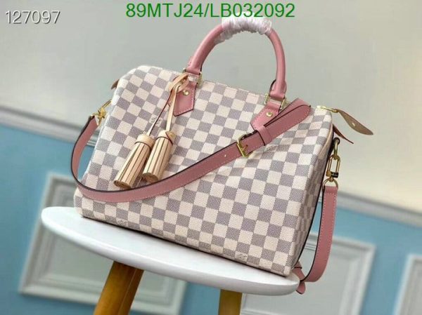 Louis Vuitton AAA+ Replica Speedy Leather Bandouliere LB03209286347