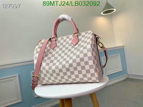 Louis Vuitton AAA+ Replica Speedy Leather Bandouliere LB03209286347