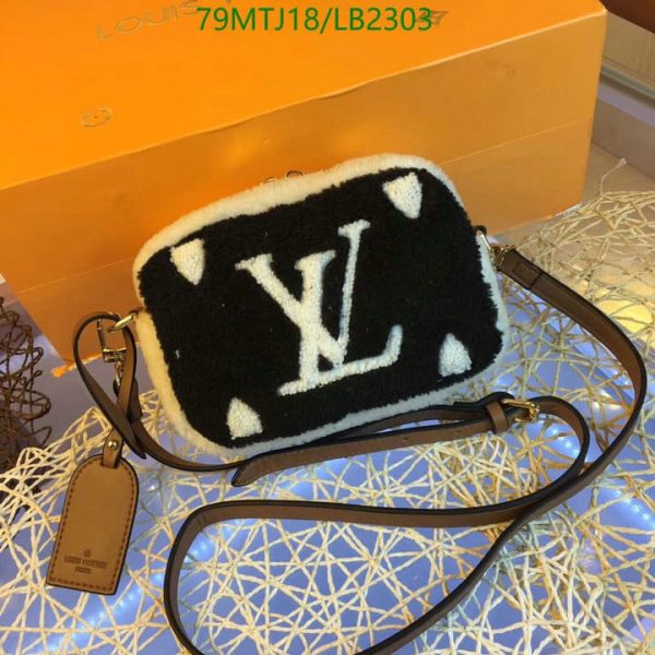 Louis Vuitton AAA+ Replica Teddy Fluffy Crossbody Shoulder Bag LB23038963458