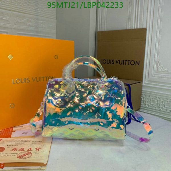 Louis Vuitton AAA+ Replica Transparent Pvc Boston Handbag LBP0422335349