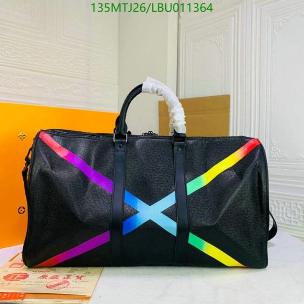 Louis Vuitton AAA+ Replica Virgil Abloh Rainbow X Keepall LBU0113645109