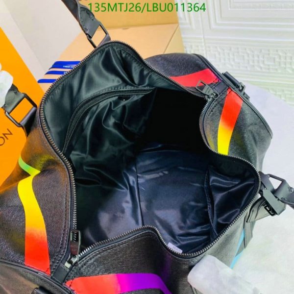 Louis Vuitton AAA+ Replica Virgil Abloh Rainbow X Keepall LBU0113645109