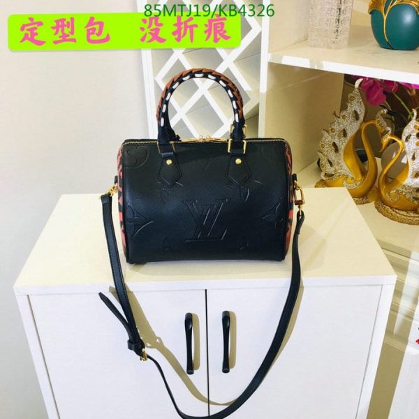 Louis Vuitton AAA+ Replica  Wild at Heart Empreinte Giant Speedy Bandouliere Bag KB43266942687