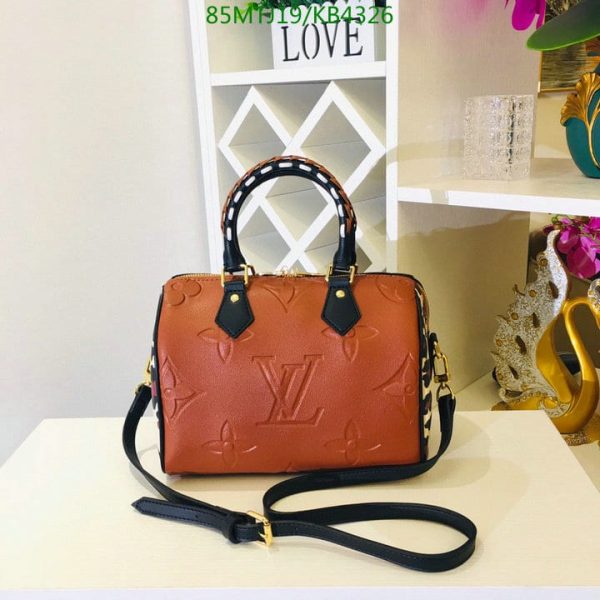 Louis Vuitton AAA+ Replica  Wild at Heart Empreinte Giant Speedy Bandouliere Bag KB43266942687