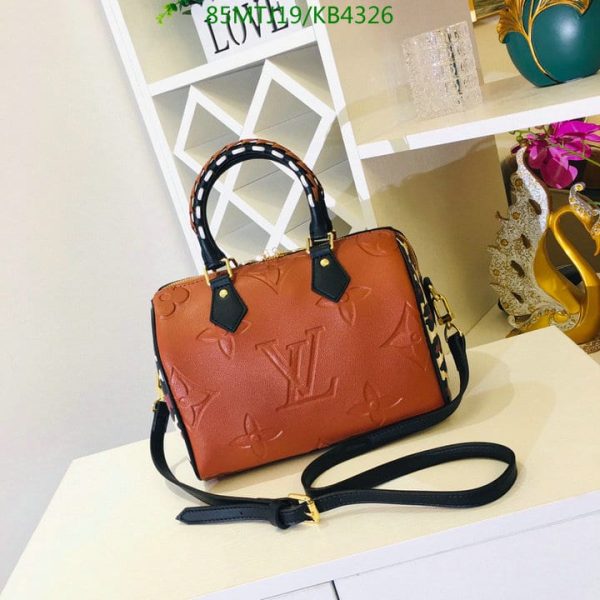 Louis Vuitton AAA+ Replica  Wild at Heart Empreinte Giant Speedy Bandouliere Bag KB43266942687