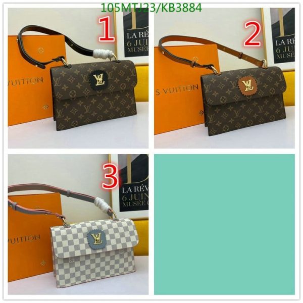 Louis Vuitton AAA+ Replica canvas Passy Bag KB38846427890