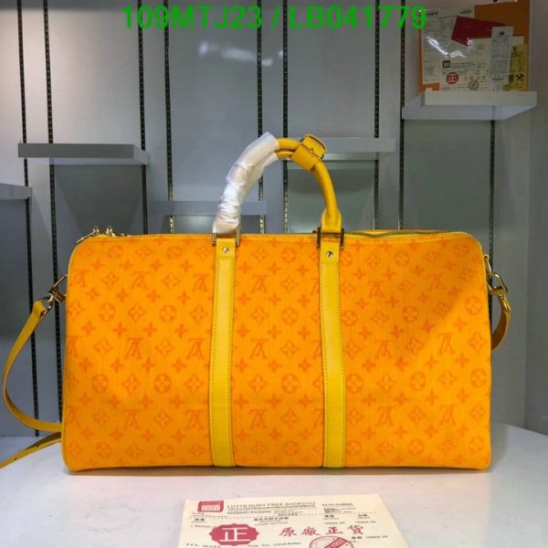 Louis Vuitton AAA+ Replica keepall strap Travel bag LB04177980127