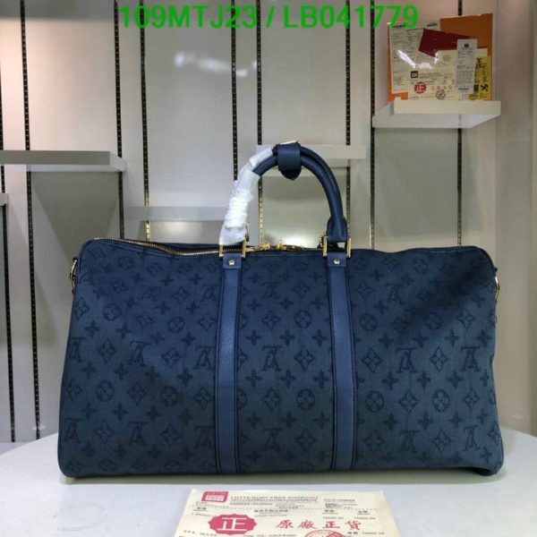 Louis Vuitton AAA+ Replica keepall strap Travel bag LB04177980127