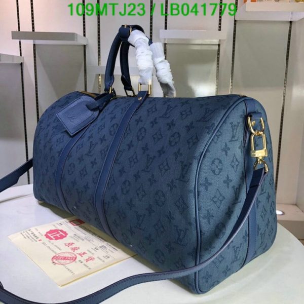 Louis Vuitton AAA+ Replica keepall strap Travel bag LB04177980127