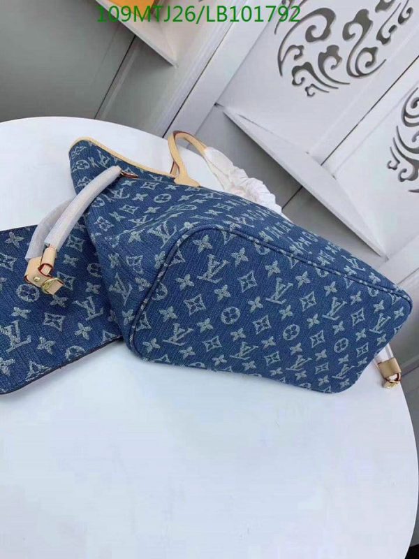 Louis Vuitton AAA+ Replica neverfull denim HandBag LB10179256324