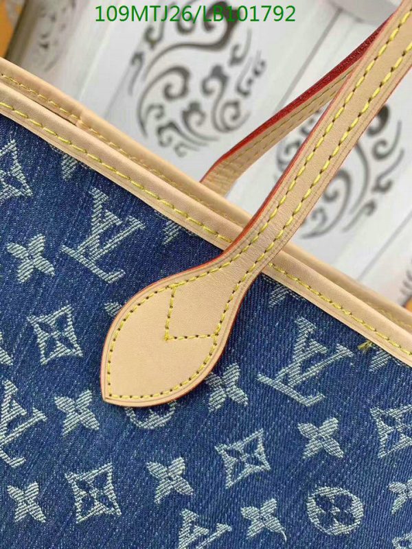 Louis Vuitton AAA+ Replica neverfull denim HandBag LB10179256324