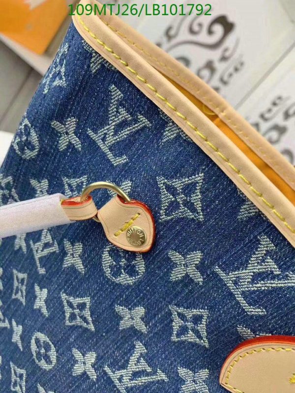 Louis Vuitton AAA+ Replica neverfull denim HandBag LB10179256324