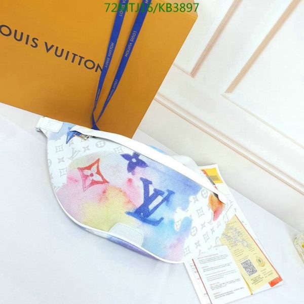 Louis Vuitton AAA+Replica Watercolor Discovery PM Bumbag KB38973256476