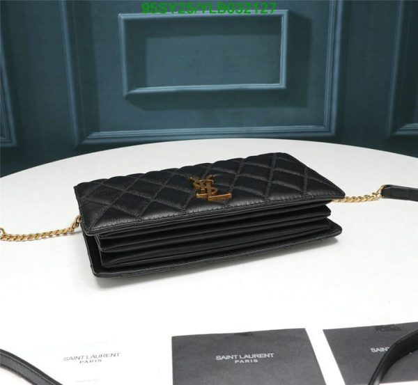 YSL AAA+ Replica Angie Gold Chain 2 Way Crossbody Bag YLB0321271239