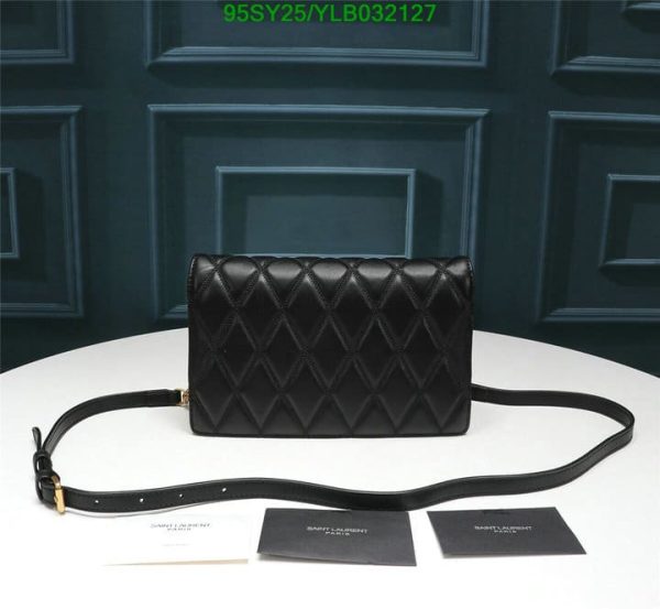 YSL AAA+ Replica Angie Gold Chain 2 Way Crossbody Bag YLB0321271239