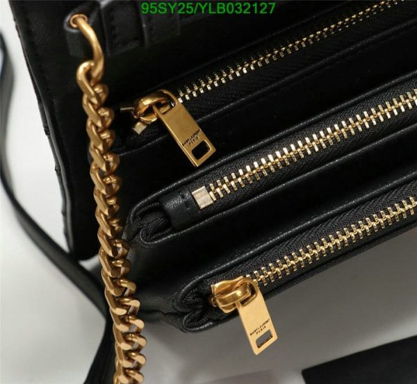 YSL AAA+ Replica Angie Gold Chain 2 Way Crossbody Bag YLB0321271239