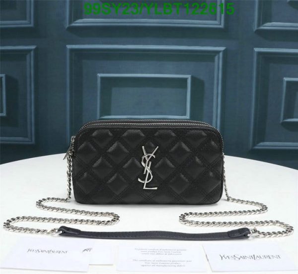 YSL AAA+ Replica Becky Wrinkled Leather Matelasse Mini Bag YLBT122615148