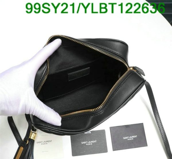 YSL AAA+ Replica CAMERA BAG BLACK/BLACK YLBT122636503