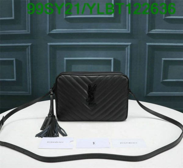 YSL AAA+ Replica CAMERA BAG BLACK/BLACK YLBT122636503