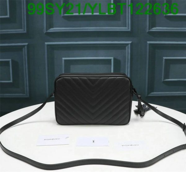 YSL AAA+ Replica CAMERA BAG BLACK/BLACK YLBT122636503