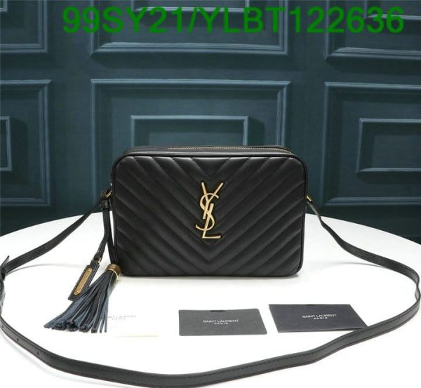 YSL AAA+ Replica CAMERA BAG BLACK/BLACK YLBT122636503