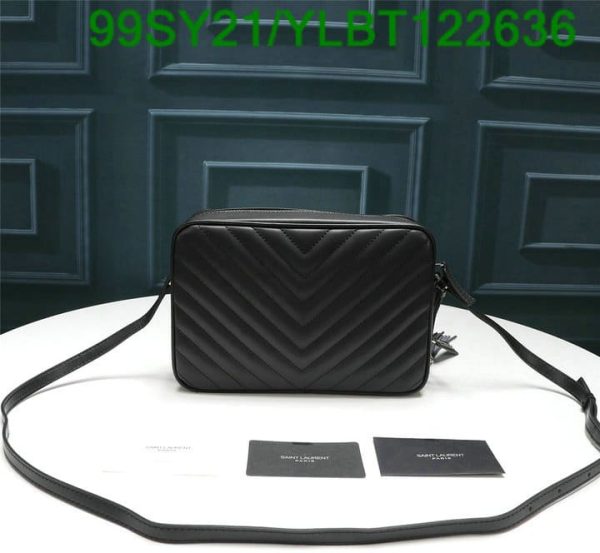 YSL AAA+ Replica CAMERA BAG BLACK/BLACK YLBT122636503